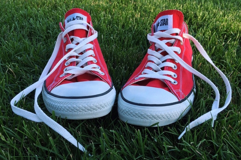 pair, sports Shoe, converse, nature, compatibility, shoe, still life, outdoors, Shoes, trendy, personal accessory, footwear, white color, Sneakers, white