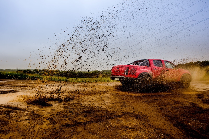 door, triton, land Vehicle, road, wheel, mitsubishi, environment, speed, crew, land, truck, dirt Road, landscape, dirty, no people, nature, motion, off-Road Vehicle