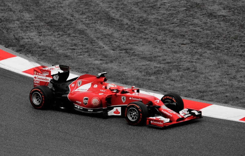 sport, sports car, car, land Vehicle, 4K, auto racing, day, formula One Racing, people, transportation, wheel, close-up, raikkonen, drive, road, red, motor vehicle