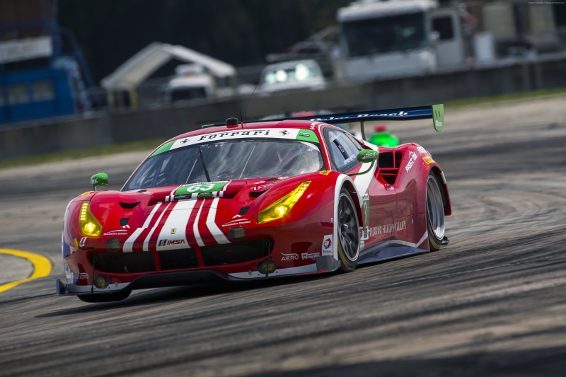 sport cars, red, 2K, race cars, Ferrari 488 GTE