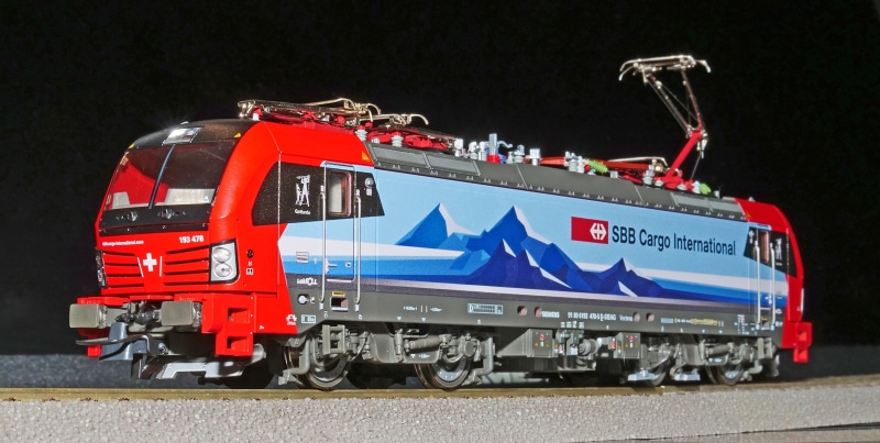 toys, 4K, sign, rail transportation, multi-system locomotive, modern, commercial land vehicle, model railway, track, ffs, red, sbb cargo international