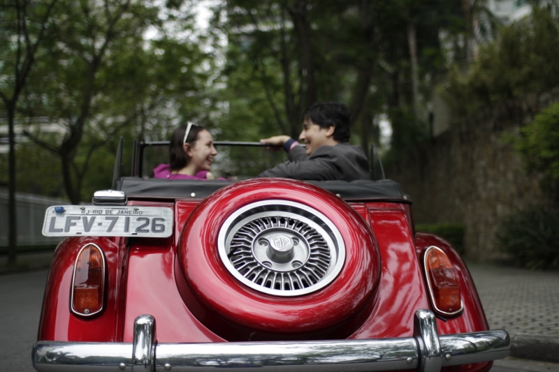 vintage Car, sitting, rear view, cabriolet, classic, love, couple, real people, day, collectors Car, riding, outdoors, togetherness, mode of Transport