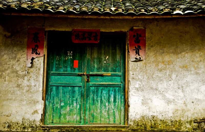 residential district, chinese, wood, protection, red, brick, security, house, built structure, religion, nature, window, old, path, guilin, safety, no people