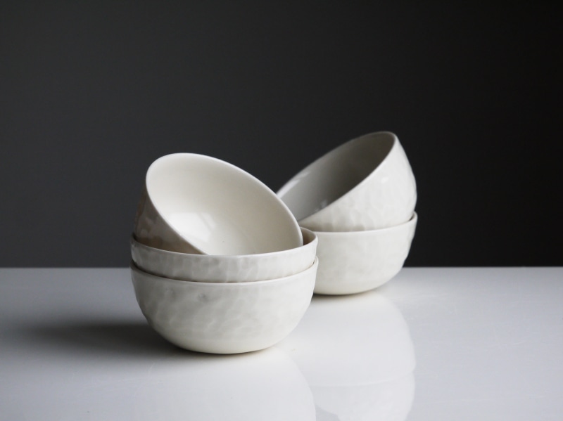 meal, eat, maker, ceramic, plate, crockery, bowl, table, group of objects, food and drink, cut out, dine, indoors, 4K, surface, black background, turning earth ceramics