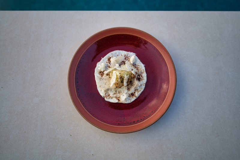 food and drink, plant, dessert, food, directly above, meal, pottery, freshness, 8K, confectionery, bread, serving size, fruit, porcelain, cream, ready-to-eat