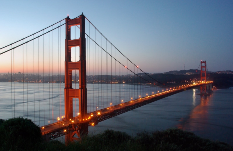 san Francisco County, State Bridge, red, architecture, photoshop elements, lightroom, Golden Gate  Bridge, landscaoe, uSA, bridge - Man Made Structure