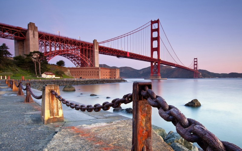 Chain, States, Fence, Francisco, California, Golden, United, Bridge, San, Iron, Gate, 1080P
