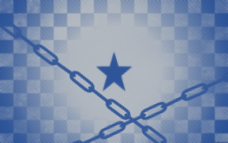 computer monitor, no people, communication, black rock shooter blue white chains halftone pattern, close-up, symbol, backgrounds, finance, pattern, computer
