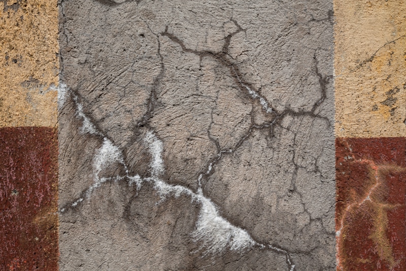 Concrete, Texture, history, abandoned, backgrounds, 5K, architectural, no people, deformed, yellow, red, ruin, close-up, grunge, interesting, Stripes