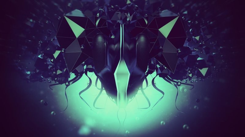 render, close-up, backgrounds, nature, light - natural phenomenon, creativity, indoors, particle, science, illuminated, computer Graphic, digital, mirror