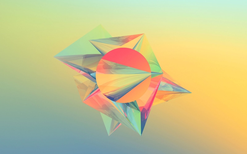 red, backdrop, two-dimensional Shape, mid-air, colored background, futuristic, 2K, abstract, geometric Shape, vibrant Color, craft, yellow, single Object