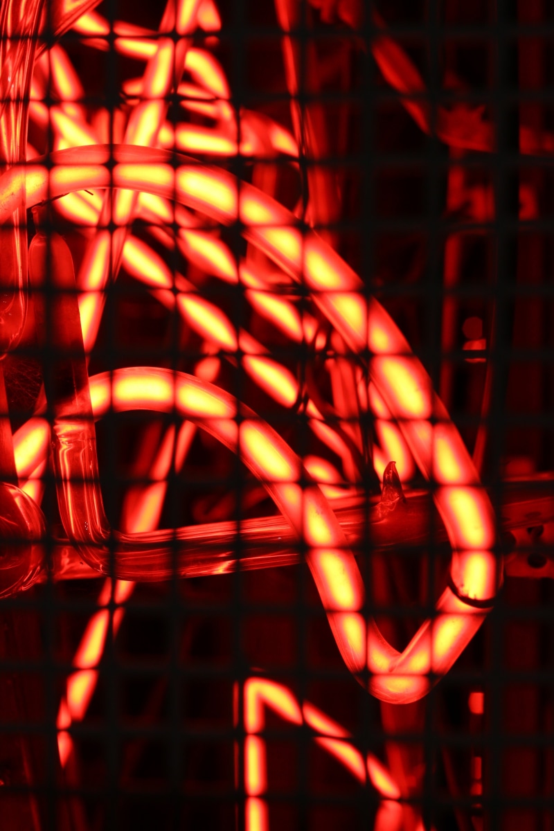 neon, mesh, lights, 5K, lattice