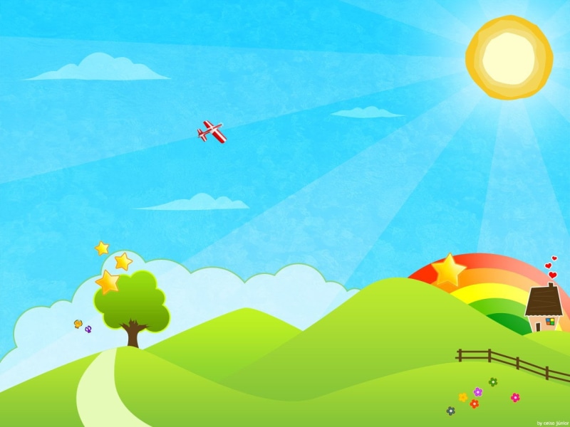 cloud - sky, plant, air vehicle, multi colored, sunny, flying, outdoors, Sky, green color, hot air balloon, blue, sunlight, Cartoon, kite - toy, Artistic