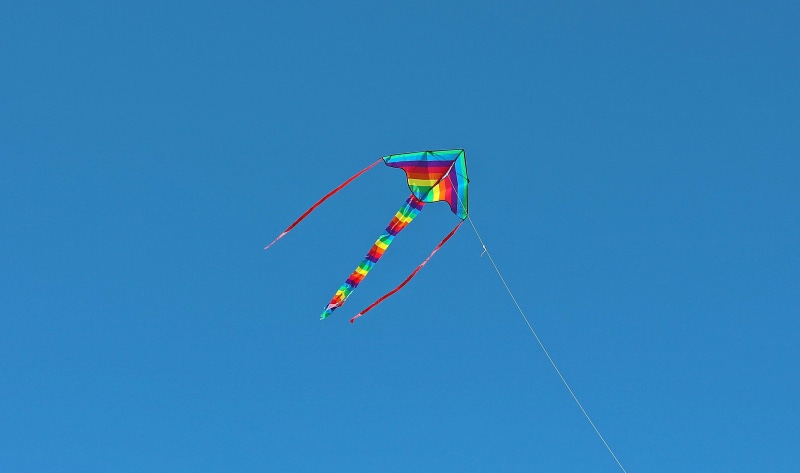 flying kites, no people, blue, copy space, environment, motion, dragons, windy, flutter, freedom, clear sky, fly, toys, multi colored, mid-air, kite - toy