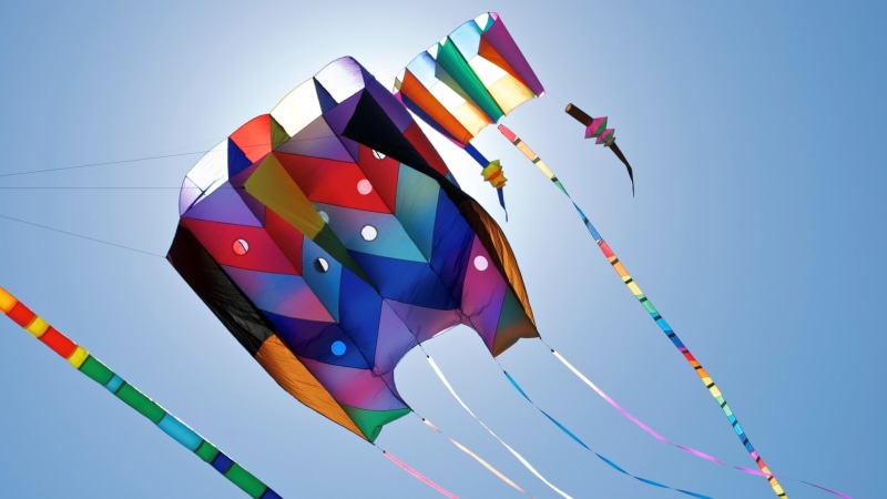 makar sankranti, no people, festival, environment, blue, 4K, event, sunlight, variation, clear sky, kite, tamil nadu, windsports, outdoors, india, wind