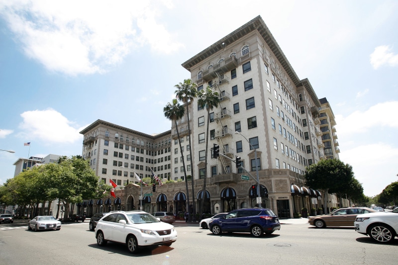 Hills, expensive, street, architecture, building, sky, building exterior, wilshire, wealth, built structure, sunny, city, nature, landmark, Hotel, california