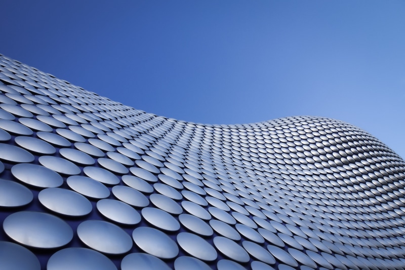 Texture, gray, Windows XP, ornamet, built Structure, roof, sky, Birmingham  England, daytime, GB, Architecture, pattern, Bullring  Birmingham, 4K, Königreich