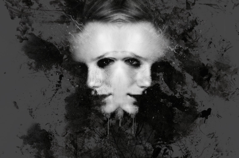 evil, view, side, face, digital composite, women, darkness, dark portrait, god, gothic, female, indoors, smudge, ink, mysterious, woman, human face, ink splashes