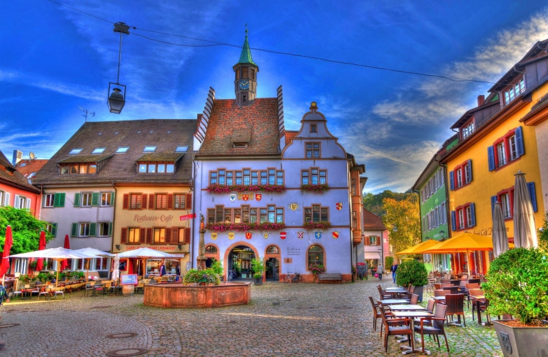 Staufen im Breisgau, home, building, 1080P, Baden-Württemberg, Germany, area, fountain