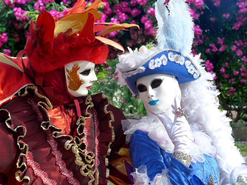 st. Marks Square, carnival, celebration, carnival - celebration event, representation, period Costume, white color, stage Costume, italy, mardi Gras, volto