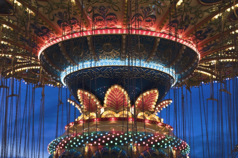 representation, circus, entertainment, 4K, arts culture and entertainment, festival, art, no people, design, lights, night, dusk, gold, carnival, leisure