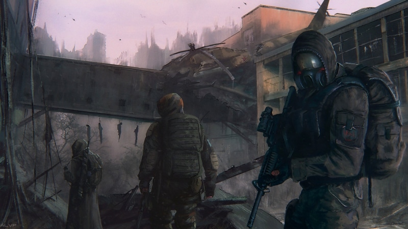 stalkers, STALKER, 1080P, digital, warriors, single, figure, art