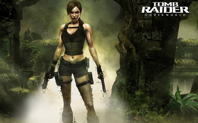 front view, one person, nature, adult, casual clothing, Tomb Raider, Tomb Raider: Underworld, full length, women, concept art, standing, water, Lara Croft