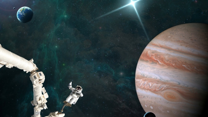 sea, science fiction, day, Pluto, reflection, leisure activity, gray, lifestyles, sunlight, star - space, stars, spaceship, photo manipulation, digital art