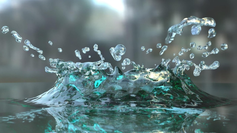 high-speed photography, surface level, rippled, close-up, day, droplets, flowing water, water, motion, outdoors, purity, splashing, focus on foreground