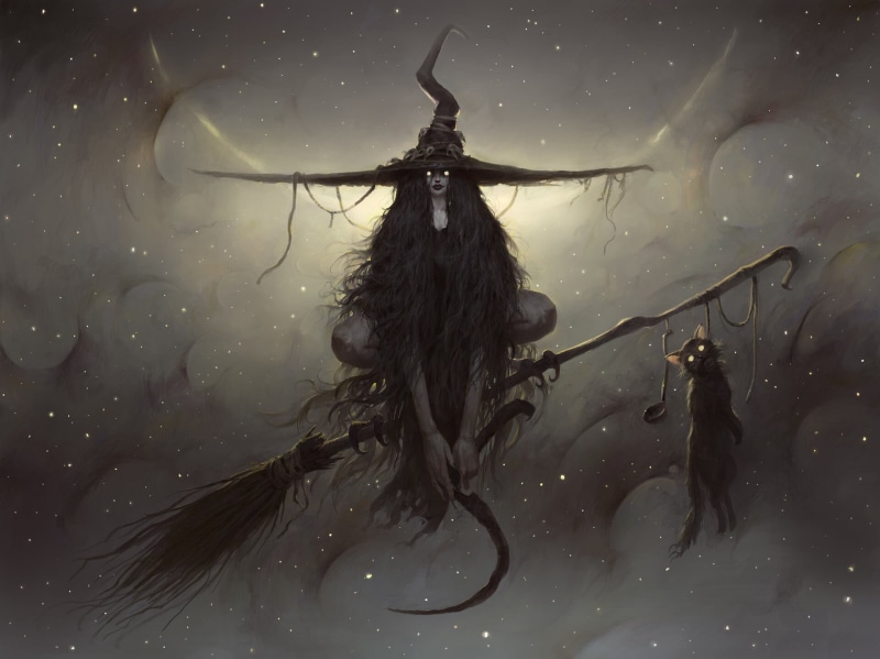 fantasy art, witch, 1080P, artwork, fantasy girl