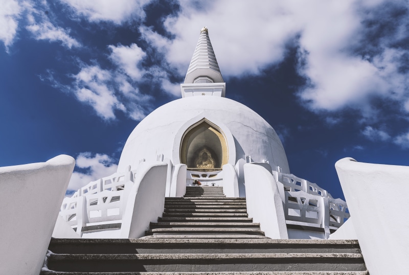 landmark, spirituality, nature, statue, sky, spire, building exterior, no people, daytime, sculpture, concrete, religion, monument, art, Buddha Tooth Relic Temple
