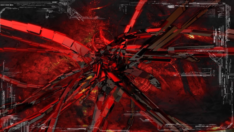 darkness, metal, pc game, special effects, machinery, digital art, arts culture and entertainment, game, abstract art, stage, day, artwork, red, technology