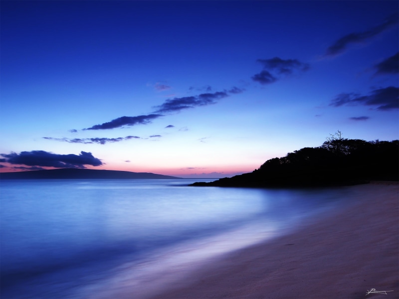 coast, relaxation, calm, island  trees, mountain, rest, landscape, evening  light, horizon, night, dusk, soft, big beach, sky, sea, water, water  waves
