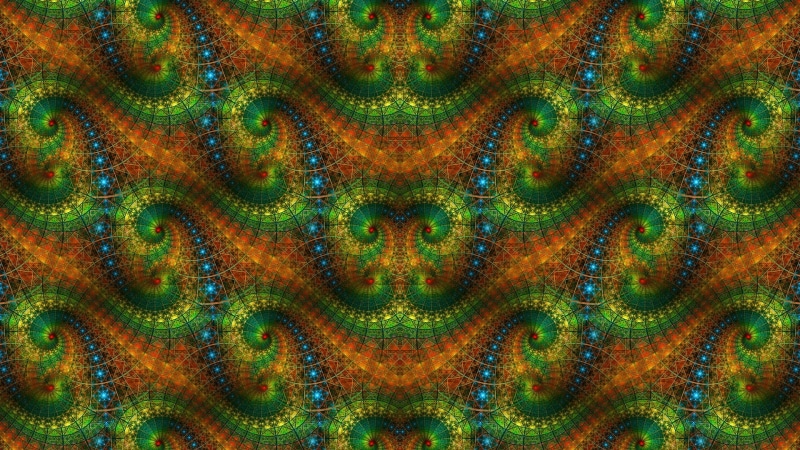 digital art, 1080P, fractal, pattern, abstract, symmetry