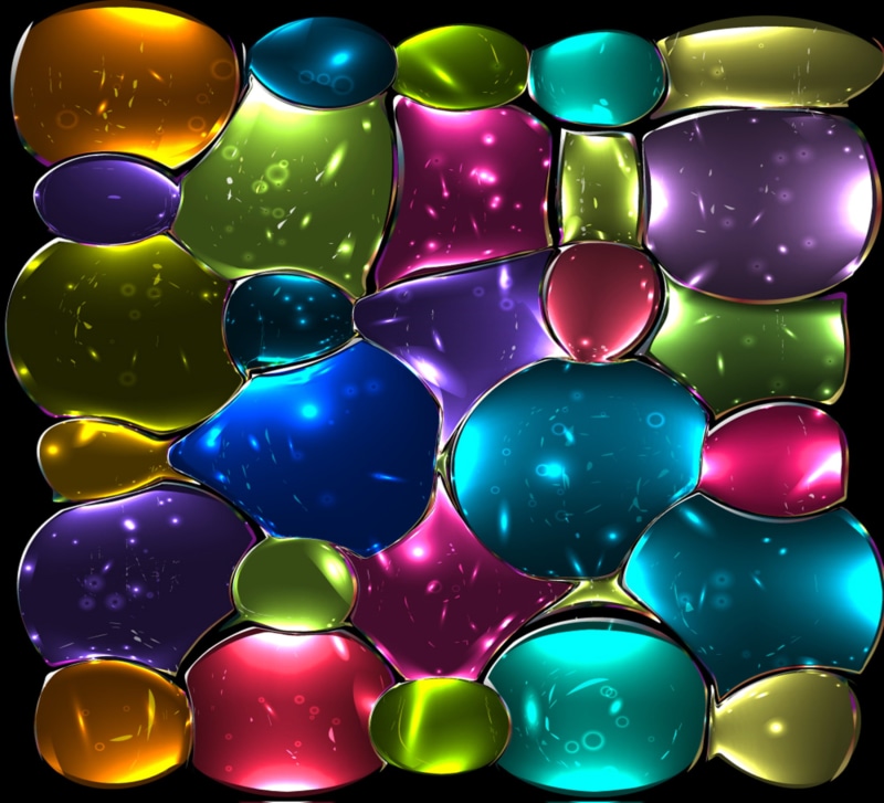 design, shape, mosaic, colors, reflection, colorful, backgrounds, variation, background, bubble, oil, illustration, abundance, no people, stained glass
