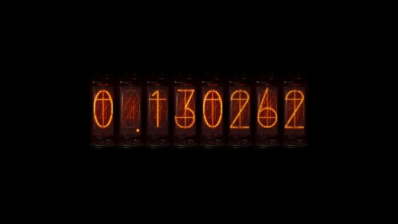 red, sign, orange color, black background, light - natural phenomenon, night, steinsgate anime time travel divergence meter nixie tubes, 1080P, communication