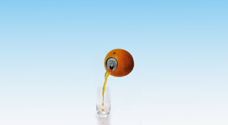 sky, digital art, yellow, day, security, kiwi (fruit), glass, copy space, blue, safety, juice, motion, creativity, nature, clear sky, studio shot, close-up