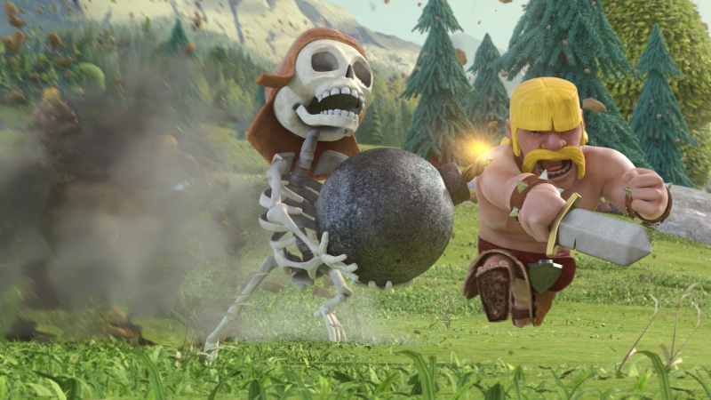 clash of clans, 1080P, clans, skull, game, awesome, clash