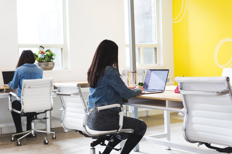 Startup, communication, chair, Women, Walls, Work, sitting, table, people, Window, wireless technology, hairstyle, working at home, Technology, Computer