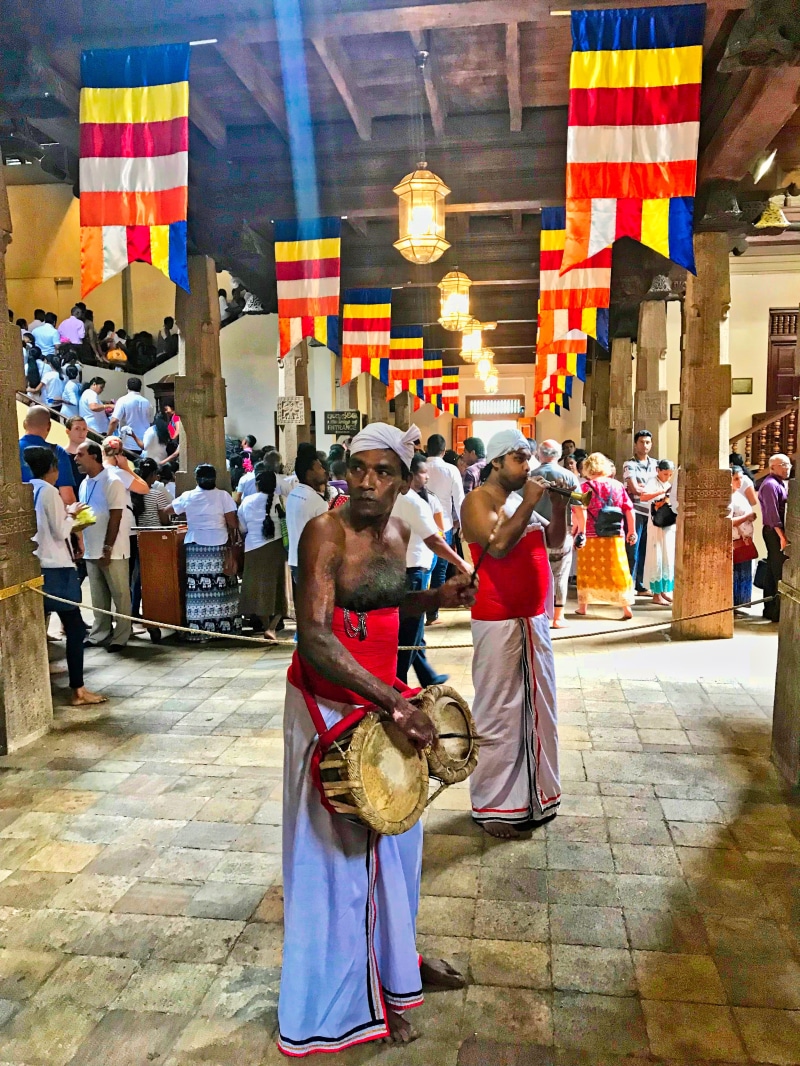 drummers, leisure activity, octagon, religion, outdoors, real people, rear view, 4K, spirituality, temple, men, crowd, people, built structure, group of people