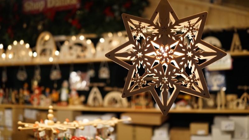 Hanging, Wood, Lights, Octagonal, Pendant, Decoration, Shop, 4K