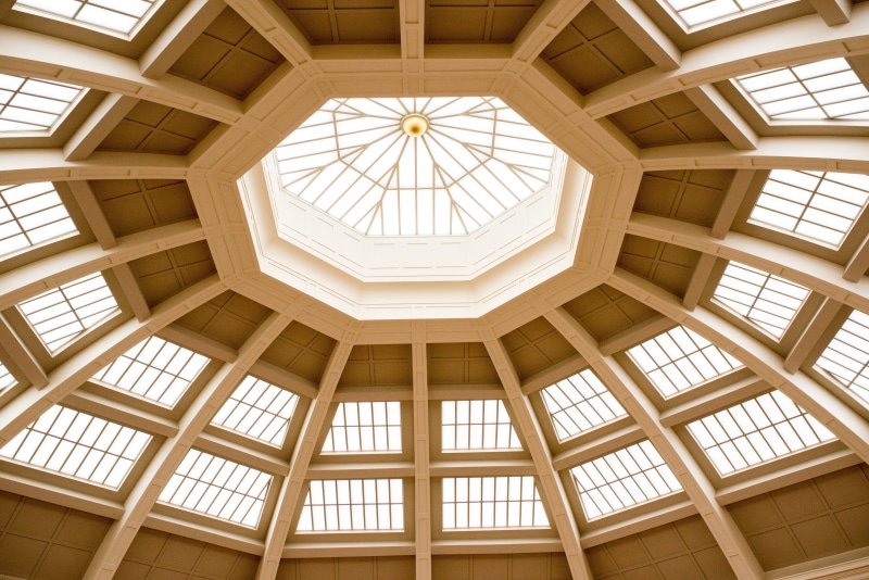 design, geometric shape, state library of victoria, octagon, 5K, skylight, shape, roof, architecture and art, building, no people, built structure, architectural feature