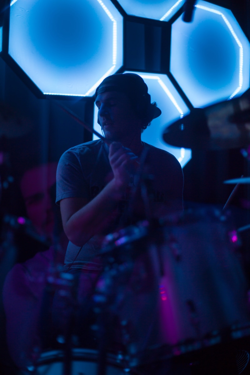 worship band, music, church, neon, arts culture and entertainment, event, concert, real people, dark, nightclub, popular music concert, blue, show, band