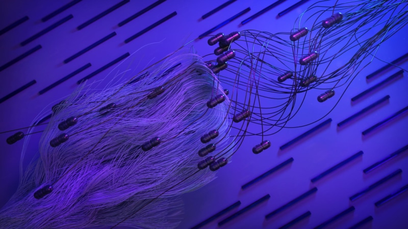 floating particles, 1080P, blue, abstract, 3D Abstract