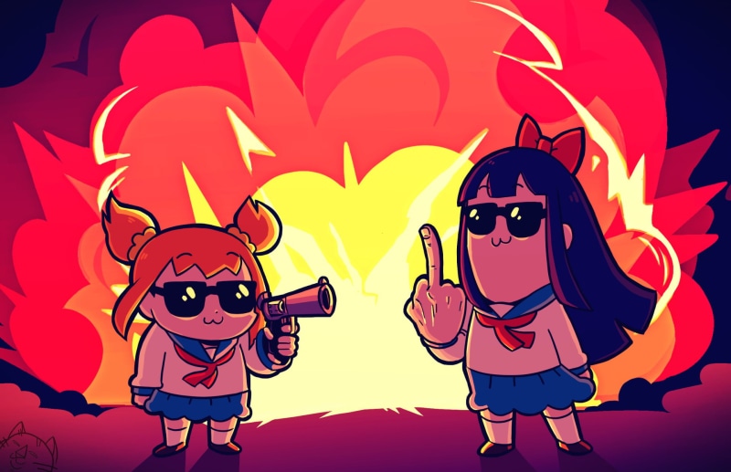 Popuko (Pop Team Epic), 1080P, Pipimi (Pop Team Epic), Pop Team Epic, Anime