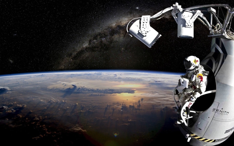 red, extreme, uniform, sports, planets, earth, baumgartner, science, feet, atmosphere, art, 1080P, felix, sci, bull, manipulation, astronaut, stratos