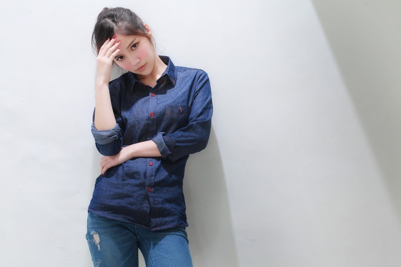 face, jeans, 4K, look, standing, asian, women