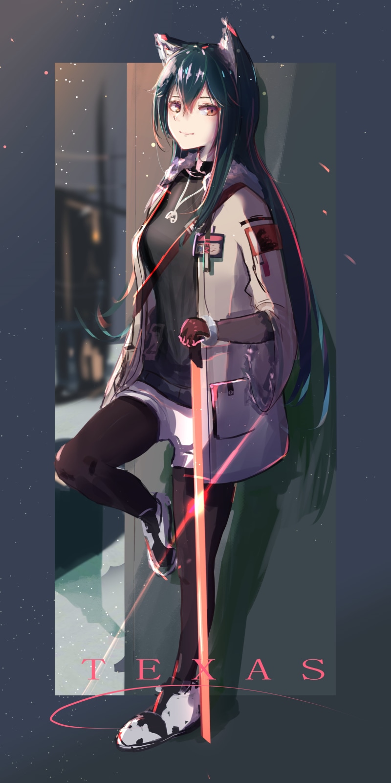 Lemtun, anime girls, Texas (Arknights), Arknights, anime, 5K