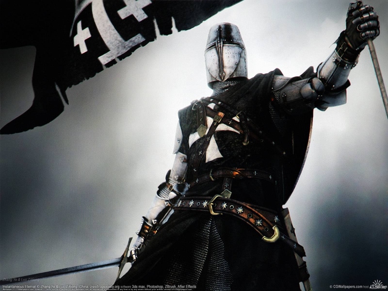 720P, helmet, knight, fantasy art, Templar