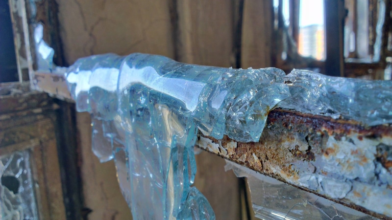 glass, melted, 2K